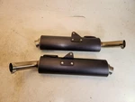 2003-05 Moto Guzzi V11 Cafe Ballabio 1100 Exhaust Muffler Pair Used 3426-17. Fixed Price $124.99.