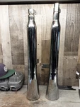 Yamaha XV17 Road Star Samson Vintage Rolled Thunder Oval Mufflers Y-115 Rare. Fixed Price $239.99.