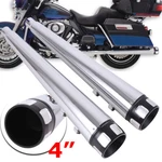 Exhaust Pipe Slip On Mufflers For Harley Road King Street Glide 1995-2016 Chrome. Fixed Price $152.95.