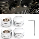 Motorcycle 4PCS Chrome Head Bolt Cover Caps For Harley Twin Cam Sportster Models. Fixed Price $17.13.
