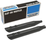 Drag Specialties Black 3 1/2" Slash Cut Slip On Mufflers 17-19 Harley Touring. Fixed Price $311.95.