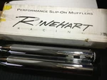 Rinehart Racing 3.5 True Dual Slip-on Mufflers Chrome 100-0160 95-16 Flh. Fixed Price $899.99.