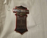 Harley Davidson Oil Tank Patent Nameplate 66041-05. Fixed Price $24.95.