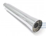 Mac 18" Performance Universal Motorcycle Muffler Flare Tip Chrome 1.75" Slip-on. Fixed Price $119.99.