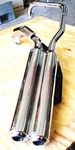 Honda 2 Muffler Set Hm Mfr A1 For Fury, Stateline, Sabre VT1300 Series New. Fixed Price $325.00.