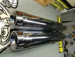 Harley Davidson Cvo Exhaust For 2017-2022 Touring Chrome W/ Orange Shields. Fixed Price $199.99.