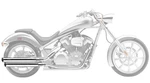 Cobra Boulevard Slash-cut Chrome Slip-on Mufflers Honda VT1300CR/CS/CT/CX (1133). Fixed Price $468.20.