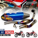 For Honda CRF300 Rally Exhaust Full System Stainless Steel Titanium Pipe Blue. Fixed Price $533.80.