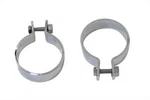 Chrome 2 Inch Muffler Body And End Clamp Set Fits Harley Davidson V-twin 31-9914. Fixed Price $30.65.
