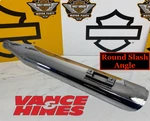 96-25 Vance & Hines Harley Touring Left 4"INCH Muffler Chrome Twin Slash. Fixed Price $149.95.