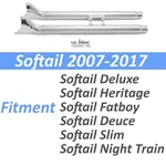 33" Fishtail Slip On Mufflers Exhaust Pipes For Harley Softail Flstf Flstc 07-17. Fixed Price $123.49.
