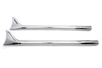 36" Straight Fishtail Extension Set Chrome For Harley Davidson By V-twin. Fixed Price $200.07.