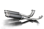 Honda GL1000K Goldwing Delkevic Full 4-2 Exhaust 14" Carbon Round Muffler 75-79. Fixed Price $775.99.