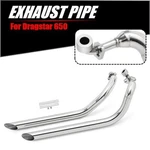 Polish Exhaust Pipe Silencer System For Yamaha Dragstar XVS650 XVS400. Fixed Price $148.25.