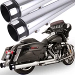 Dna 4" Mufflers Exhaust Pipe For Harley 1995-2016 Road King Street Electra Glide. Fixed Price $107.37.