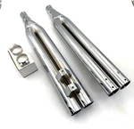 Choppers LA-1090-00 Chrome 2-2-4 Slip On Exhaust Muffler 95-11 Harley Touring. Fixed Price $133.20.