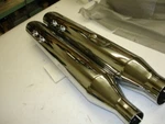 Harley Davidson Touring Rush 4" Big Louie Slash Down Muffler P/n 62-4425. Fixed Price $329.99.