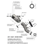 Rear Silencer Leovince Lv Corsa Titanium 160 Exhaust System Muffler Cover. Fixed Price $159.53.