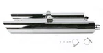 Cobra Touring Chrome Slip-on Mufflers Scallop Tip (1215). Fixed Price $726.36.