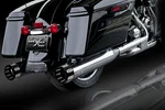 Components Rcx 4.5" Gatlin Chrome Eclipse Tips Slip Mufflers Harley Flh. Fixed Price $660.56.