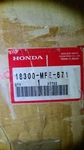 Honda 18300-MFE-671 Muffler, Fr. Ex. Genuine Oem New. Fixed Price $479.99.