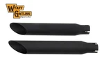 Wyatt Gatling Black Slash Slip-on Muffler Set For Harley-davidson. Fixed Price $143.99.