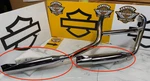 Oem 80-99 Evo Harley-davidon Deluxe Fatboy, Softail Fishtail Mufflers Exhaust. Fixed Price $199.95.