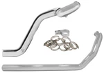 Chrome 3/4" True Duals Head Pipes Exhaust For 09-16 Harley Touring 90332. Fixed Price $404.27.