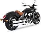 Rinehart Racing 3.5" Mufflers Indian Scout Chrm W/blk End Caps 500-0504. Fixed Price $621.45.