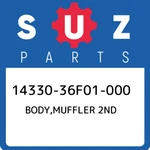 14330-36F01-000 Suzuki Body,muffler 2ND 1433036F01000, New Genuine Oem Part. Fixed Price $305.72.