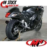 New Suzuki Hayabusa 2008-2020 M4 Exhaust Slip On Retro Drag Twin Mufflers. Fixed Price $671.00.