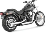 Harley Vance & Hines 1801-0384 16835 3" Round Twin Slash Slip-on Mufflers Chrome. Fixed Price $432.00.