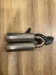 Indian FTR1200 Low Mount Akrapovic Titanium Slip-on Exhaust 2883520. Fixed Price $559.00.