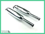 Muffler, Triumph, 3TA, 5TA, T90, T100, 1957-1973, (pair), 71-2017, 71-2018. Fixed Price $328.83.