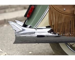 Genuine Indian Fish Tail Exhaust Tips Chrome 2879532-156. Fixed Price $200.00.