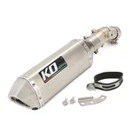Ninja 650R ER-6N 2006-2011 Silver Exhaust Muffler Mid Pipe Slip On For Kawasaki. Fixed Price $116.45.