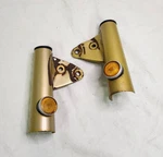 Honda CB350 CL350 K4 Fork Ears, Headlight Mounts 1971 Oem Poppy Yellow. Fixed Price $45.00.