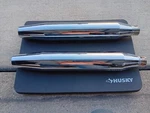 Harley Davidson Slip Mufflers Ome # 65842-07 Rebuilt By American Custom. Fixed Price $250.00.