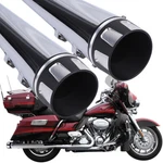 Dna 4 Inch Megaphone Slip-on Mufflers For Harley Touring Exhaust Pipe 1995-2016. Fixed Price $152.95.