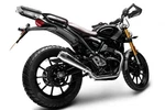 Triumph Scrambler 400X 2023-2026 Delkevic Full Exhaust Reverse Cone Muffler. Fixed Price $369.99.