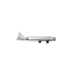 Paughco Replacement Muffler. Fish Tail. Chrome, 90-99 Flstf Fatboy. Fixed Price $630.63.