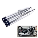 Sharkroad 3.5" Slip On Mufflers Exhaust For 18- Up Softail M8 Premium Chrome. Fixed Price $239.99.