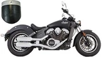 Tab Performance Short 4" Chrome Slip On Muffler Black Slash Zombie Scout 15-UP. Fixed Price $499.95.