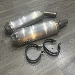 Oem Ducati 848 Evo Exhaust Cans, Muffler, Silencer, Pn. 57411181A, 57311181A. Fixed Price $122.68.