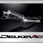 Suzuki GSX600F Katana 1997-2006 Slip 9" Oval Carbon Exhaust Muffler Kit. Fixed Price $293.99.