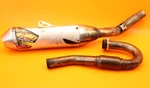 2009 Kawasaki KX450F Muffler Tail Pipe Silencer And Exhaust Header. Fixed Price $254.99.