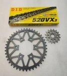 New D.i.d. 520VX3 Chain Kit Superlite Steel Sprockets 2013 - 2020 Kawasaki ZX6R. Fixed Price $224.99.