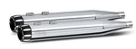 Components Chrome Rcx Vapor 4" Slip Mufflers Eclipse Tips Harley Flh. Fixed Price $539.96.