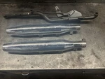 04-13 Harley Davidson XL883 XL1200 Sportster Slip-on Mufflers Oem. Fixed Price $110.00.