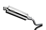 Delkevic Slip On Exhaust With 14" Oval Stainless Steel Muffler For KLX300. Fixed Price $249.99.